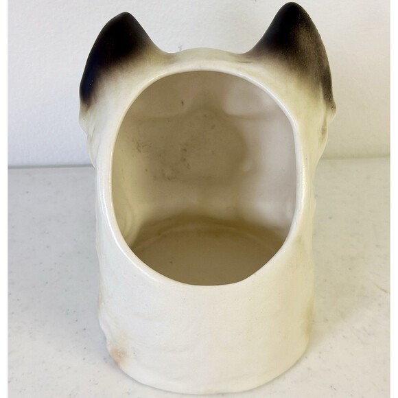 Ceramic Siamese cat planter blue eye‎ Inarco Japan E4006 Pet Plant Lover 5in - Picture 5 of 8